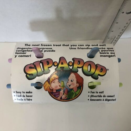 sip a pop vintage popsicle frozen treat maker with straw in original packaging - Fresh Stock Dated February 2026