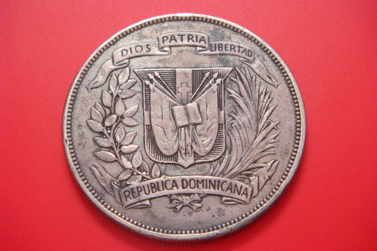 Dominican Republic Silver 1 Peso 1939 - Fresh Stock Dated December 2025