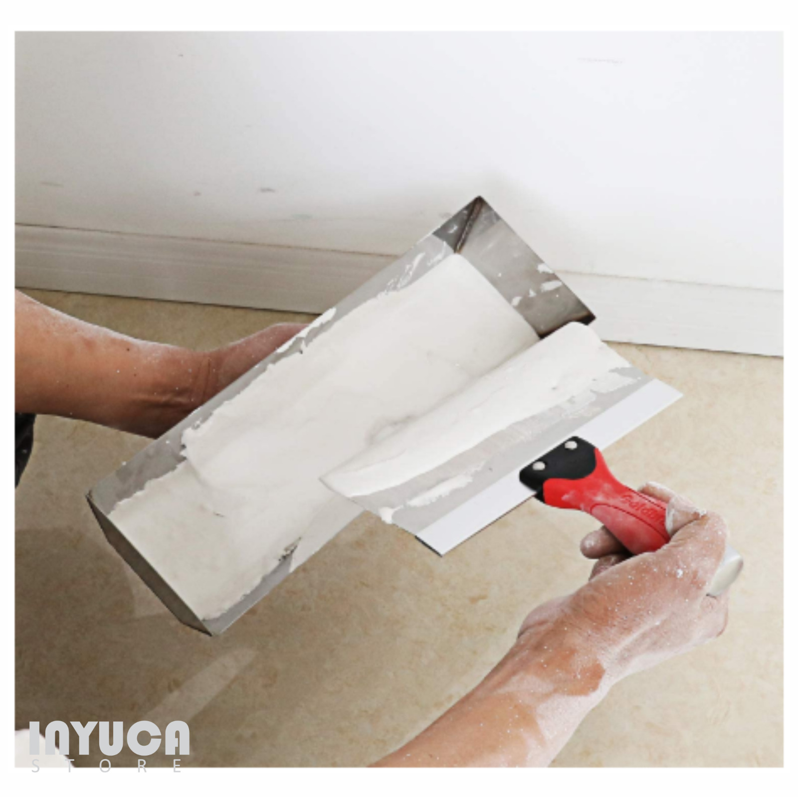 Drywall Hand Tool Kit Set Painter Tool Putty Joint Knife Mud Pan Stainless Steel - Fresh Stock Dated February 2026