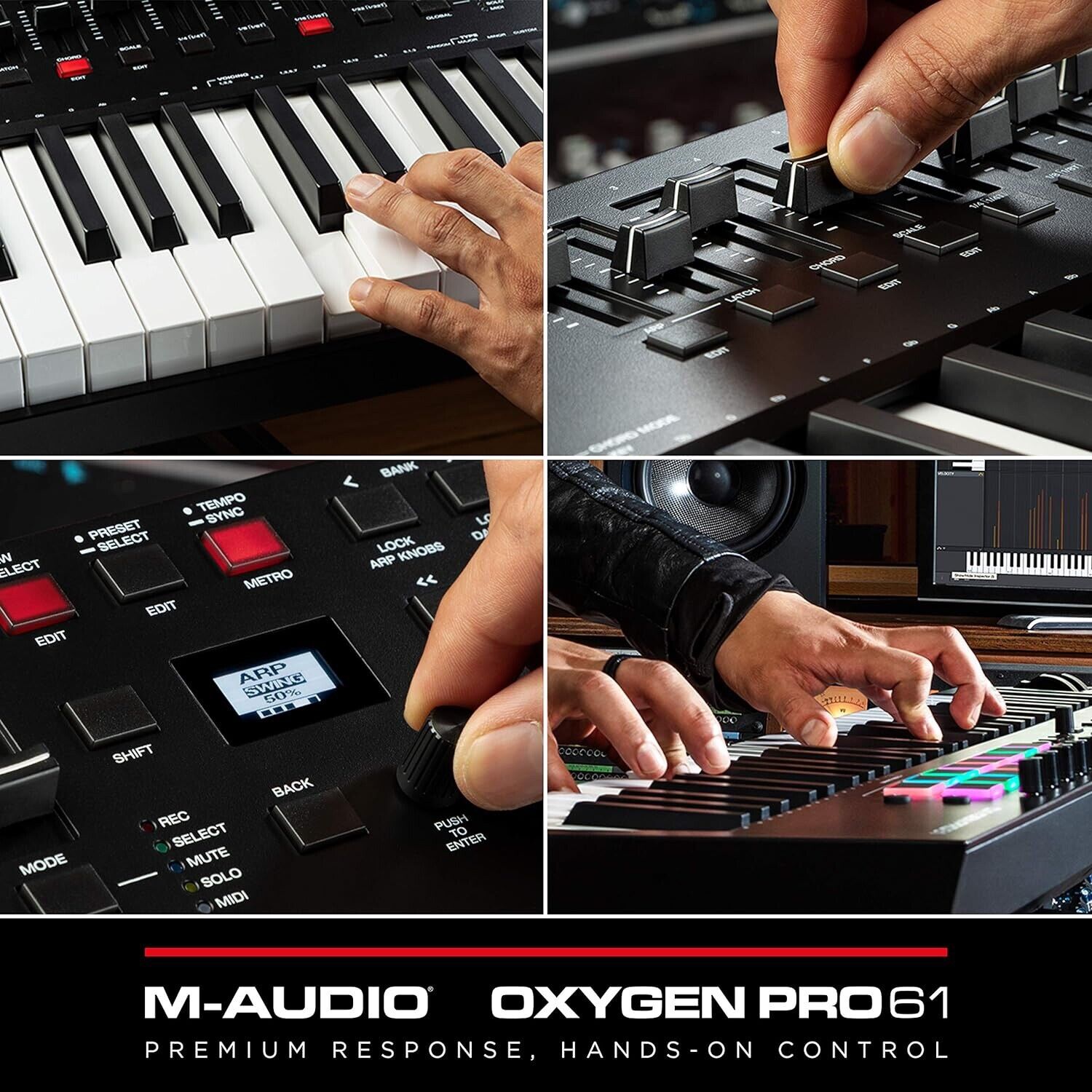 M-Audio OXYGEN PRO 61 USB MIDI Keyboard Controller - Fresh Stock Dated February 2026