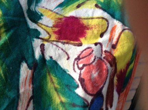 Vtg 50s Wearable Art Full Circle Skirt Sz S?Pinup Rockabilly VLV Swing MCM FLAWS - Fresh Stock Dated December 2025