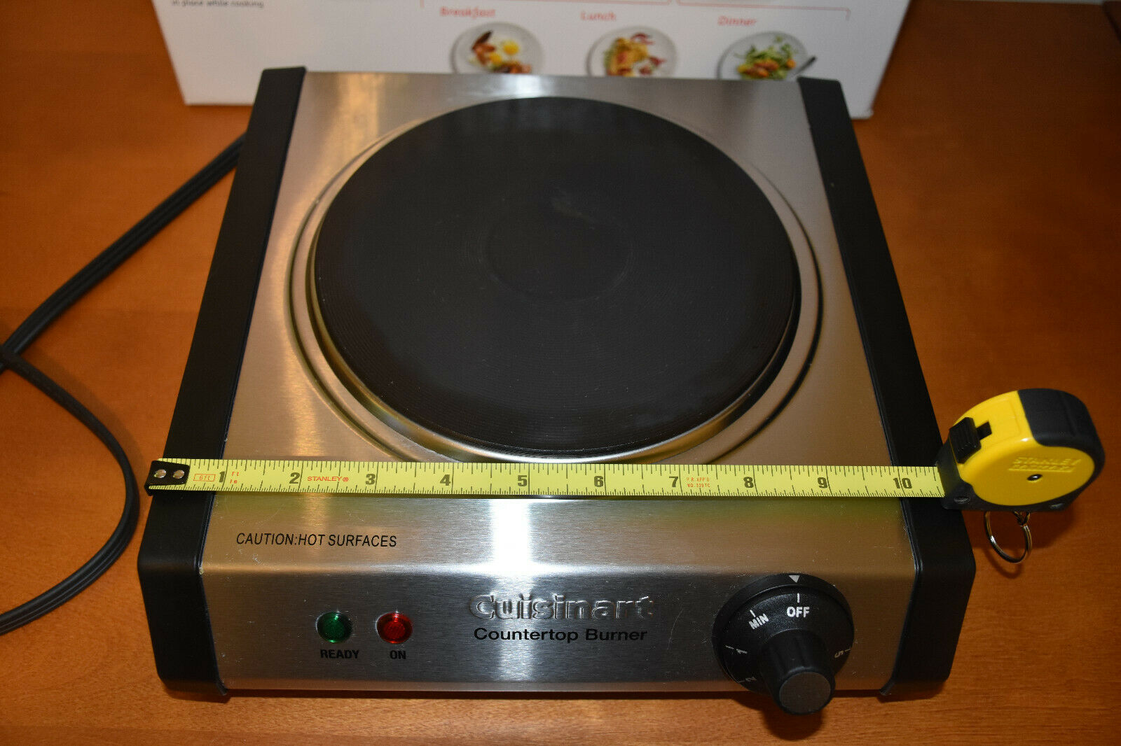 Cuisinart Single Cast Iron Electric Burner CB-30 Hot Plate Pre owned Tested! - Fresh Stock Dated December 2025