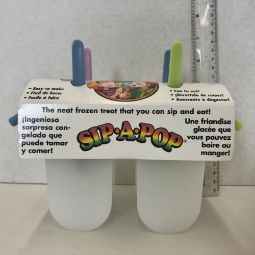sip a pop vintage popsicle frozen treat maker with straw in original packaging - Fresh Stock Dated February 2026