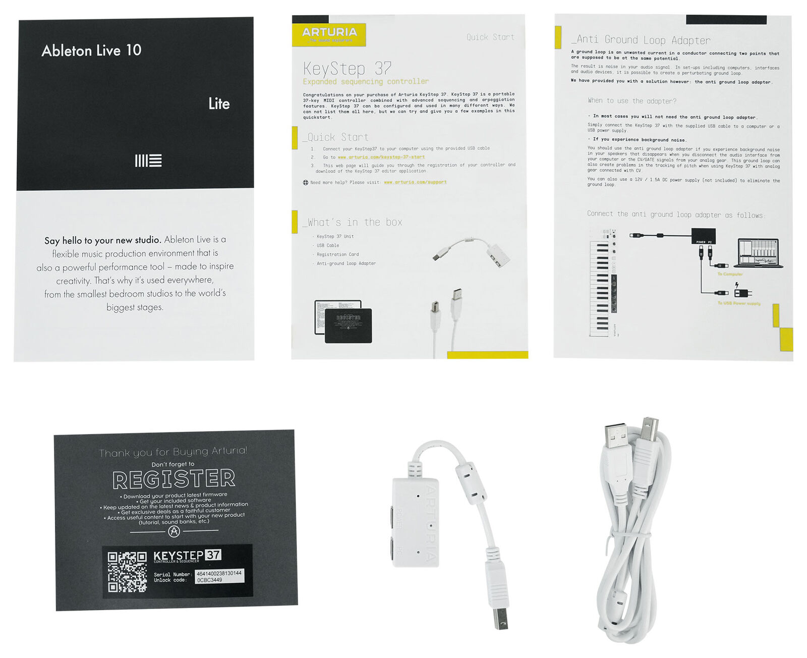 Arturia KeyStep 37-Key Sequencer USB MIDI DJ/Studio Keyboard Controller + Stand - Fresh Stock Dated February 2026