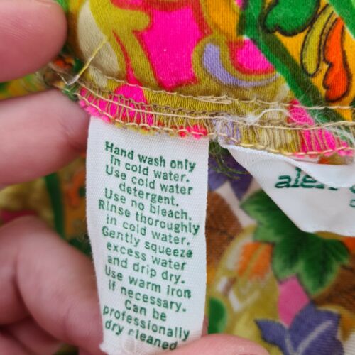 Vintage Alex Colman Long Maxi Floral SKIRT & Belt  29