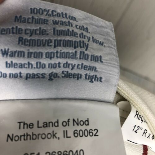 The Land Of Nod Baseball All Star Accent Throw Pillow Childrens - Fresh Stock Dated December 2025