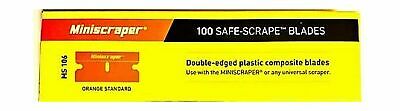 Plastic Razor Scraper Blades Double Edged (1 Pack) 1 Pack - Fresh Stock Dated December 2025