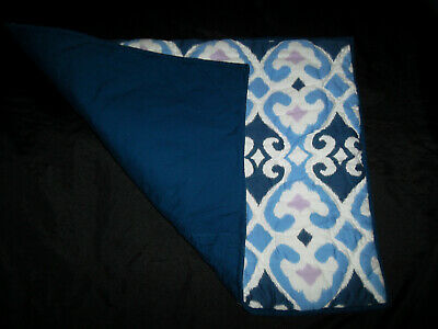 Pottery Barn Teen Gemma Pillow Sham Pair Ikat Medallion Blue Purple White - Fresh Stock Dated December 2025