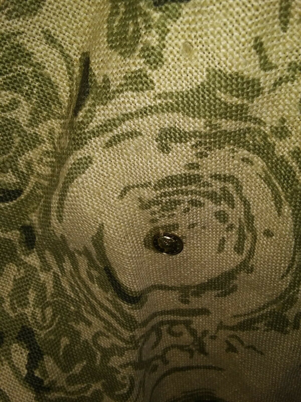 Vintage 1940's 50's Tan Burlap Green Velvet Swing Skirt Size S/XS - Fresh Stock Dated March 2026