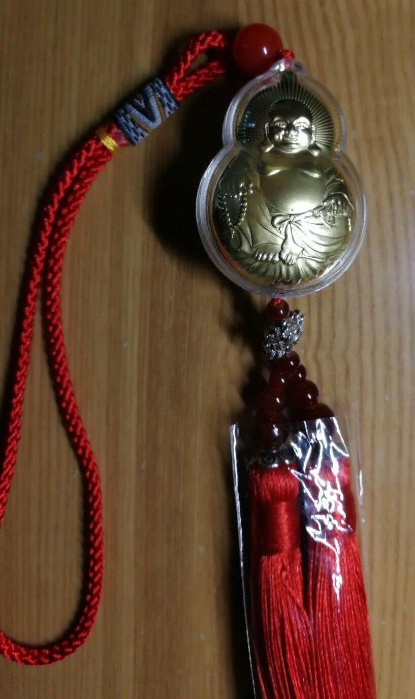 China 26x39mm 2g Silver Medal/Pendant - Happy Buddha for a Safe Trip - Fresh Stock Dated February 2026