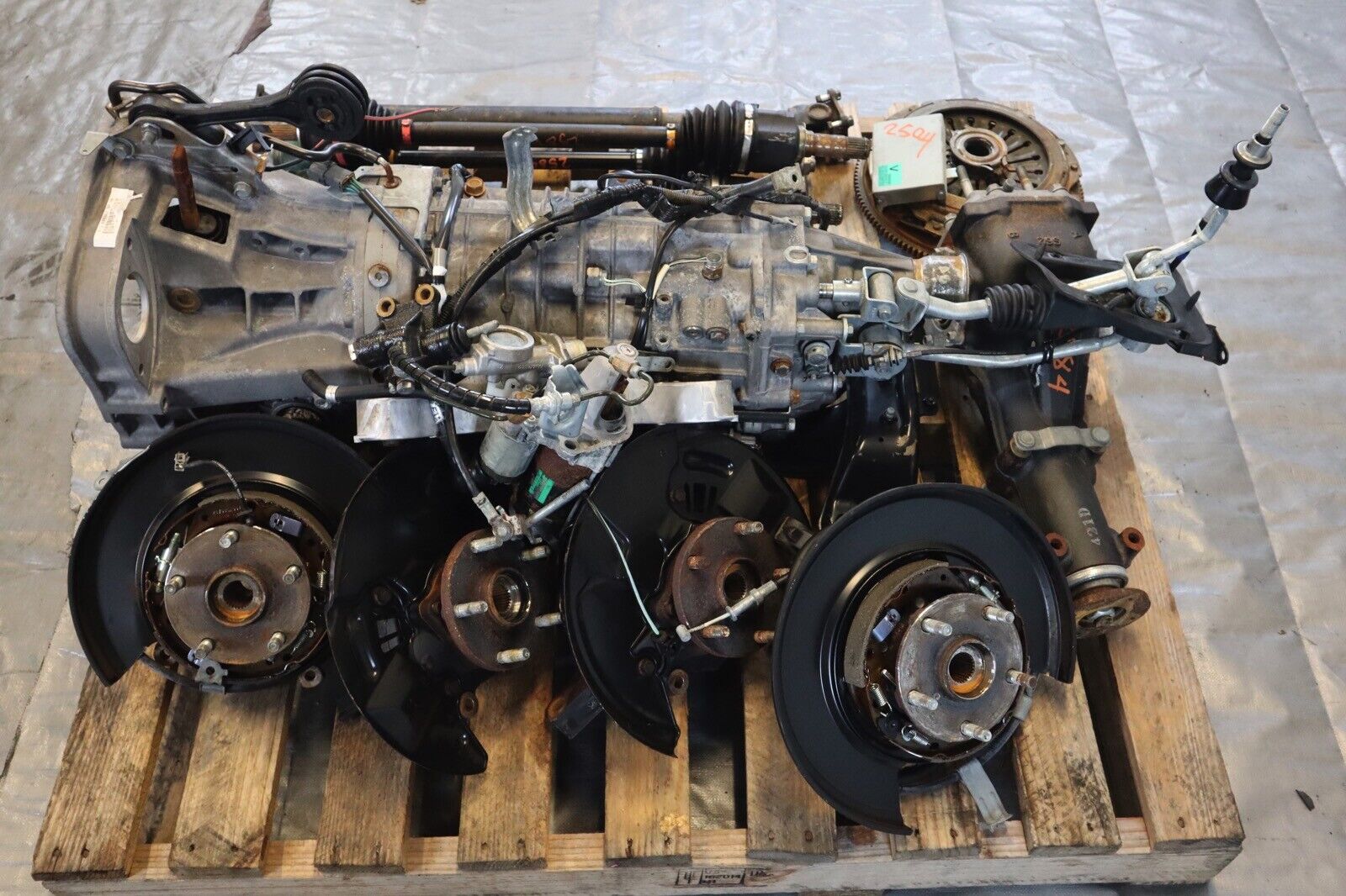 2015 SUBARU WRX STI EJ257 OEM 6SPD TRANSMISSION SWAP 65-TY856UW9AA 24,556 MILES - Fresh Stock Dated February 2026