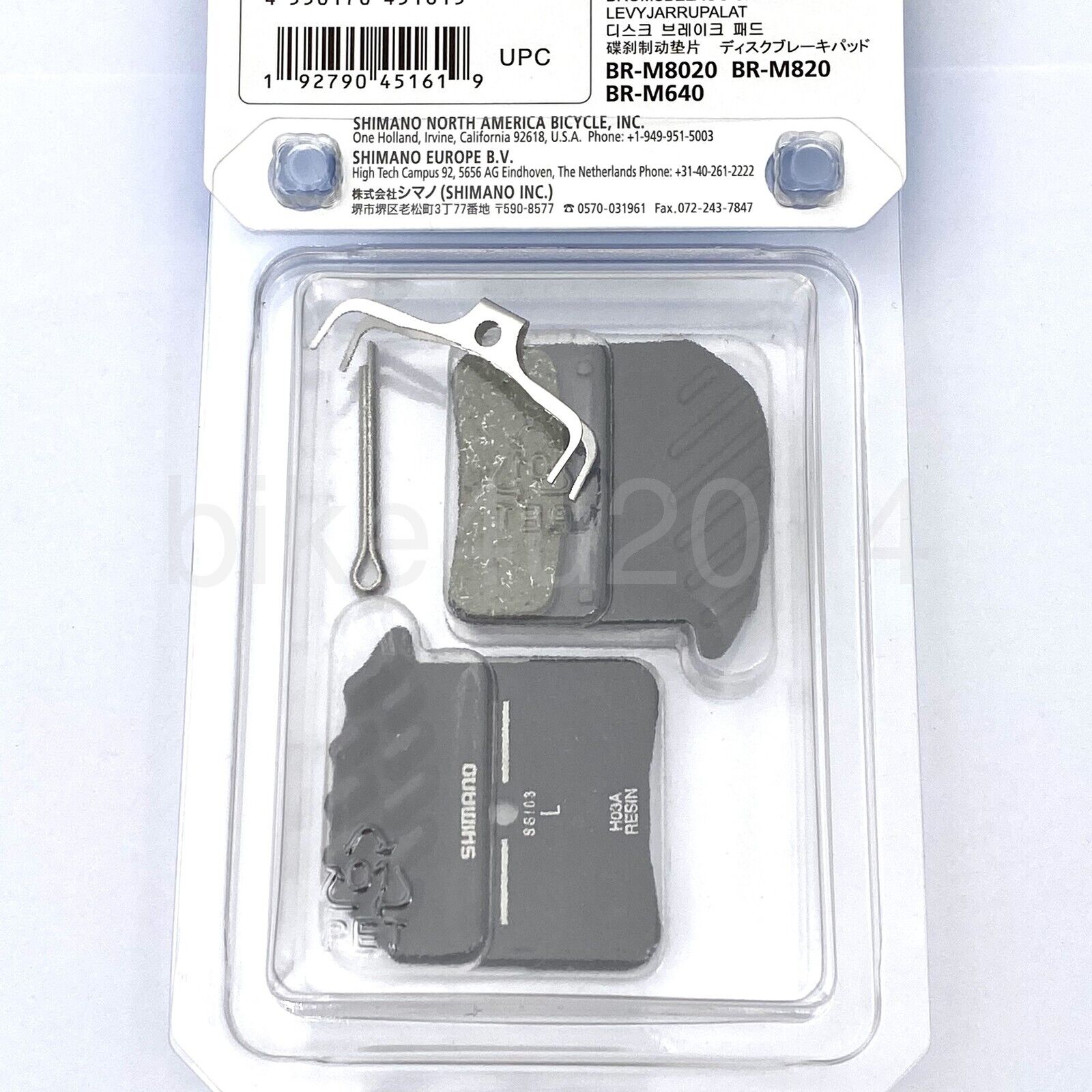 Shimano H03A Resin Disc Brake Pad +Fin,Ice-Tech fits XT BR-M8020/Saint M820,Zee - Fresh Stock Dated February 2026