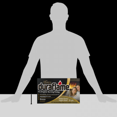 Duraflame Gold Ultra Premium 4.5lb 3-hr Brighter Burning Firelog 6 Pack Case - Fresh Stock Dated December 2025