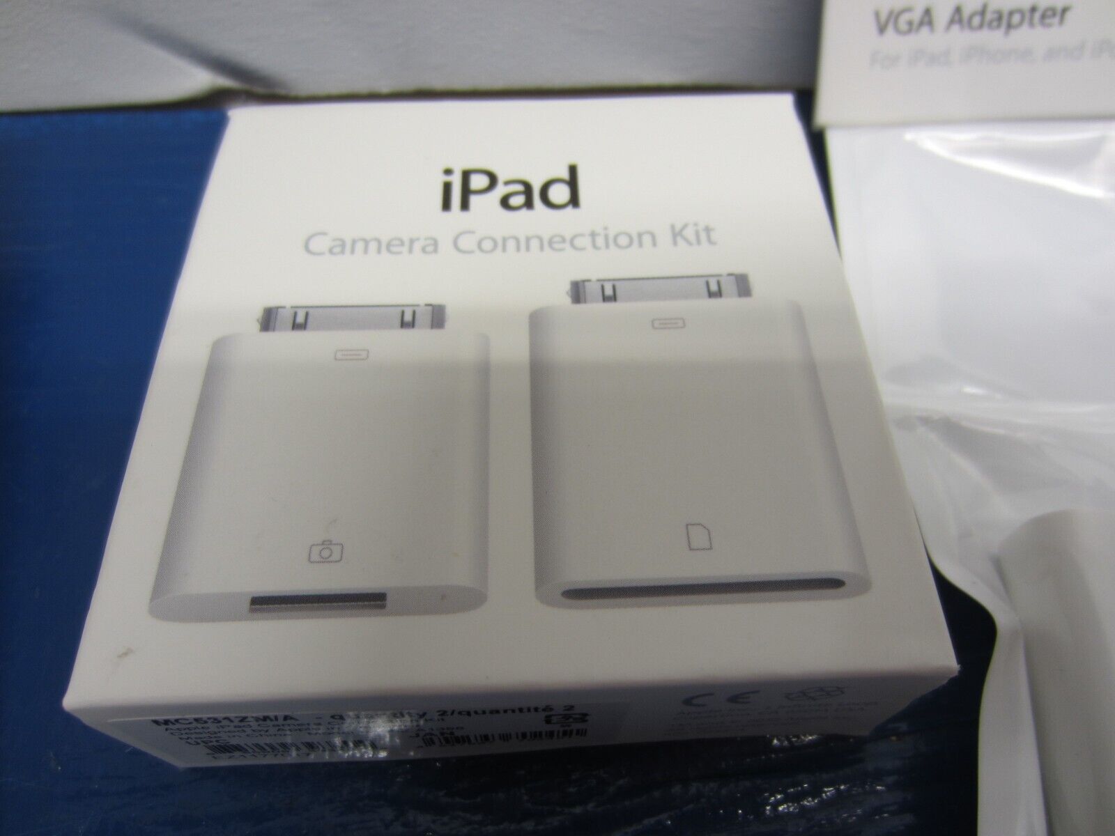 Mixed lot of 3 Genuine Apple iPad Camera Connection Kit  A1362 & A1358 & A1368 - Fresh Stock Dated February 2026