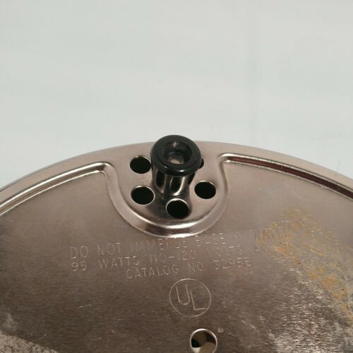 Vintage Heat-Rite by West Bend Aluminum Co Electric Hot Plate w/Cord No. 3295E - Fresh Stock Dated December 2025