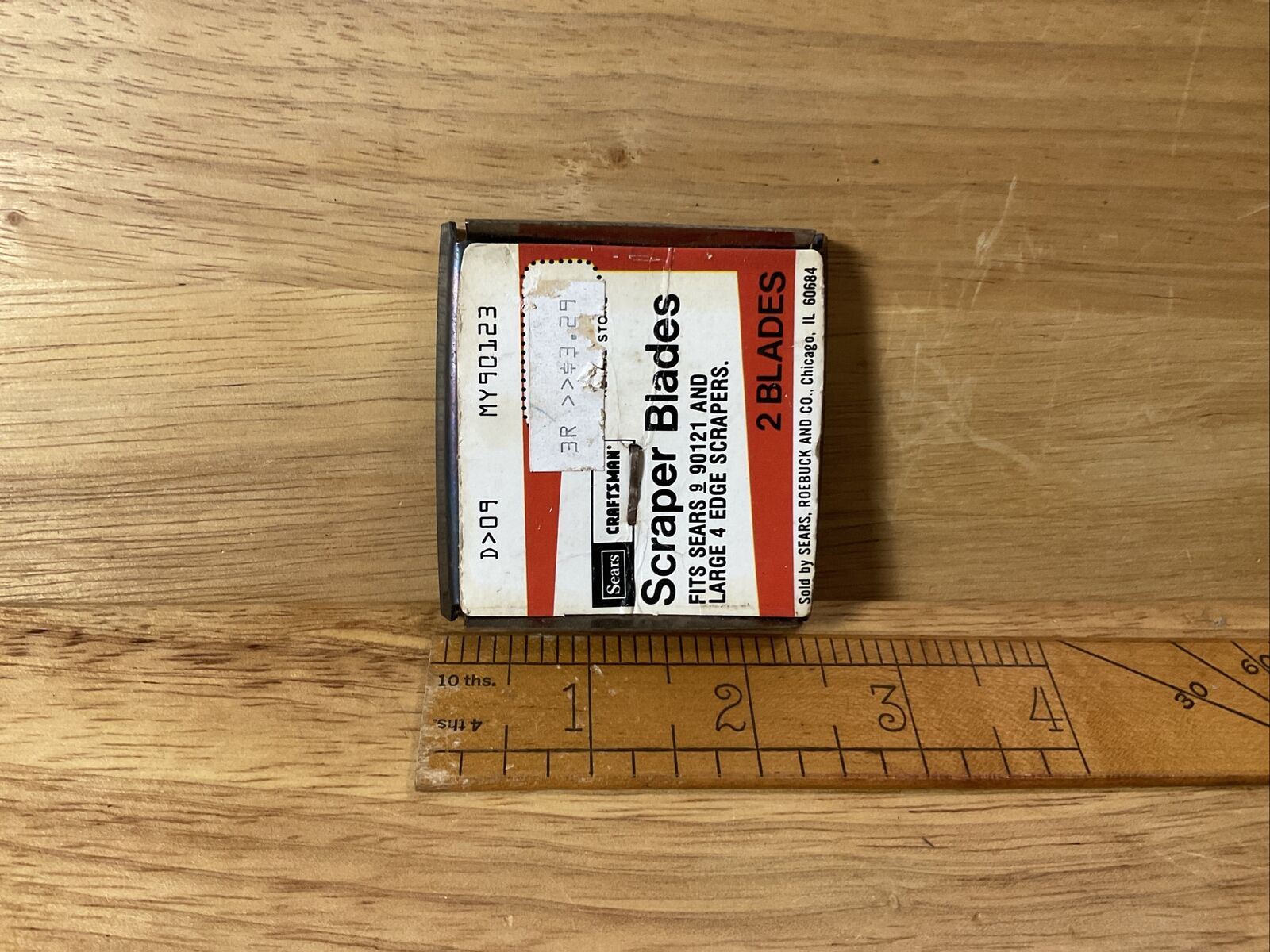 Vintage NOS Craftsman Scraper Blades Fits Sears 90121 & Large 4 Edge Scrapers - Fresh Stock Dated February 2026