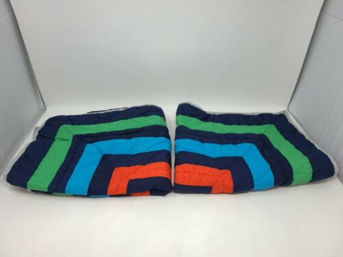 Pair Pottery Barn Kids Marvel Avengers Comics Quilted Standard Shams Set / 2 EUC - Fresh Stock Dated December 2025