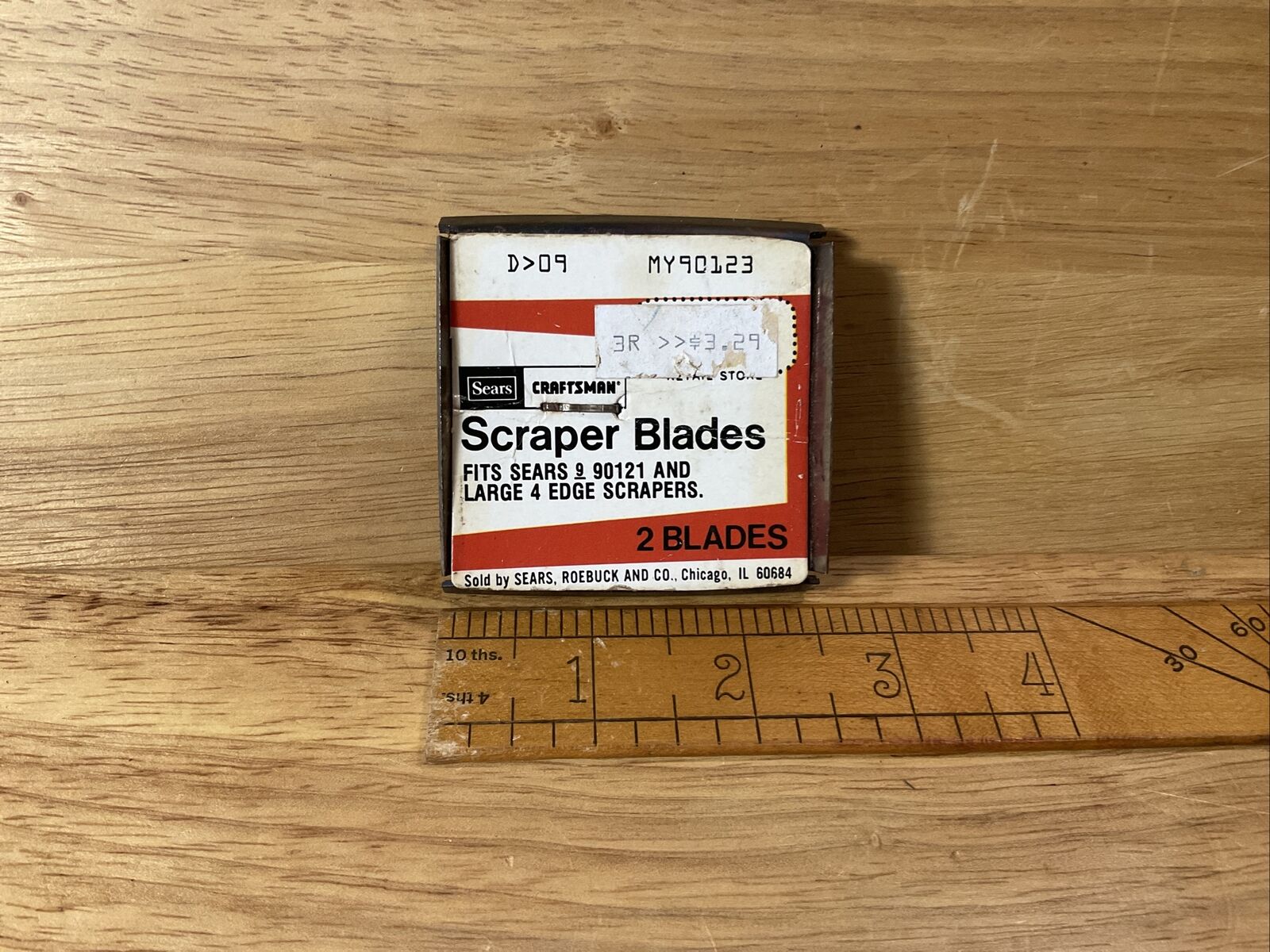 Vintage NOS Craftsman Scraper Blades Fits Sears 90121 & Large 4 Edge Scrapers - Fresh Stock Dated February 2026