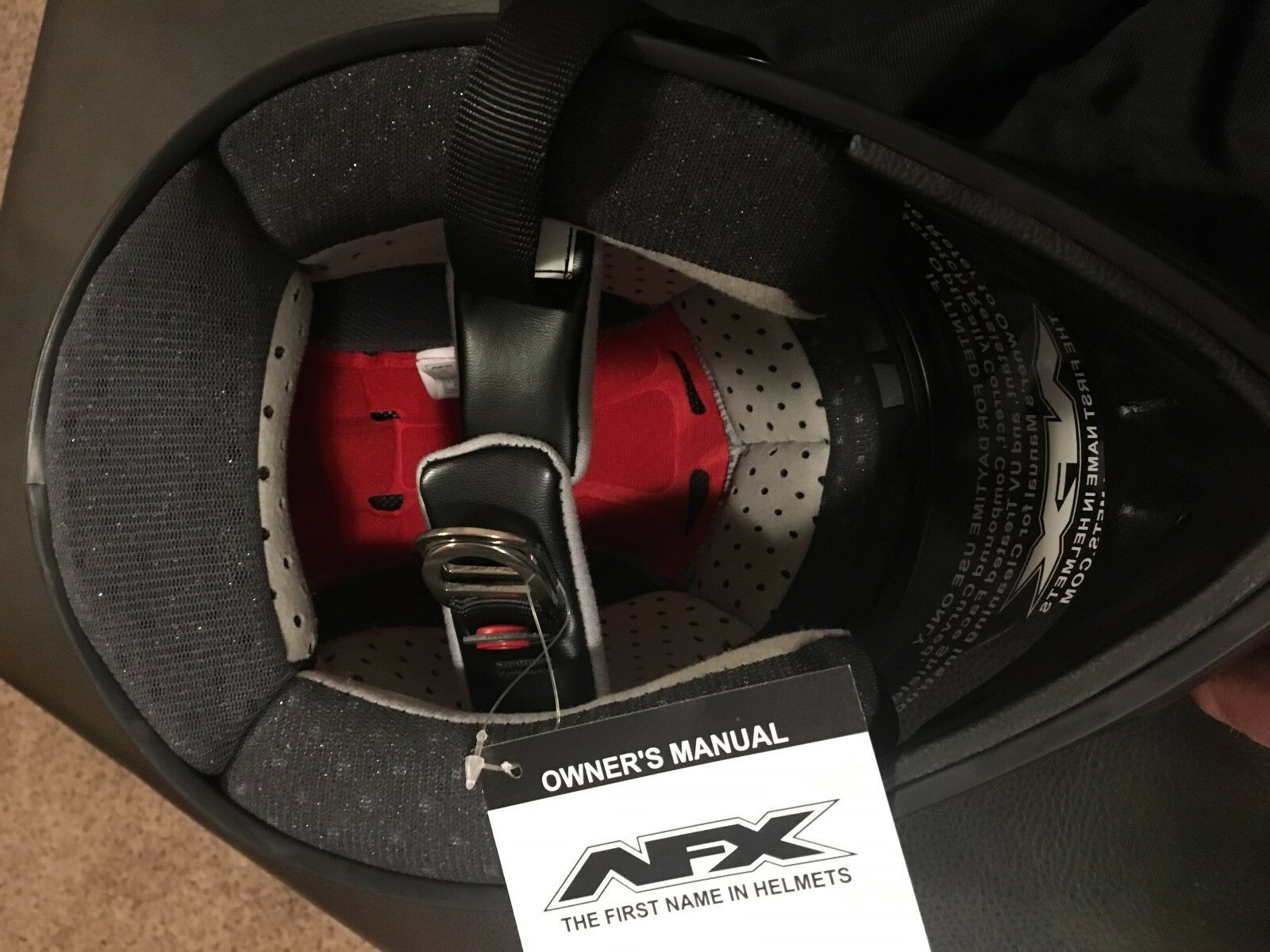 AFX FX-37DS Solid Dual-Sport Motorcycle Helmet size L Flat Black - Fresh Stock Dated February 2026