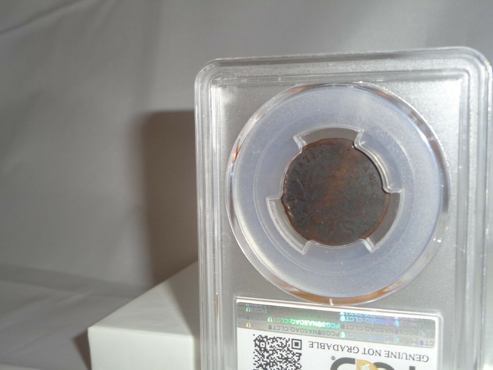 1797 1/2c Liberty Cap Half Cent Coin PCGS Genuine Damage G Detail Plain Edge - Fresh Stock Dated December 2025