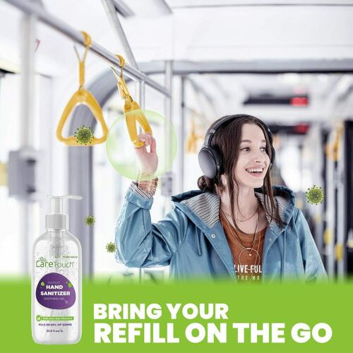 Care Touch Instant Hand Sanitizer Gel w/ Vitamin E and Aloe Vera, 33.8oz Bottle - Fresh Stock Dated February 2026