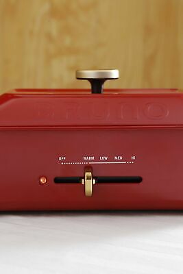 BRUNO compact hot plate BOE021-RD Japan Domestic AC:100 - Fresh Stock Dated December 2025