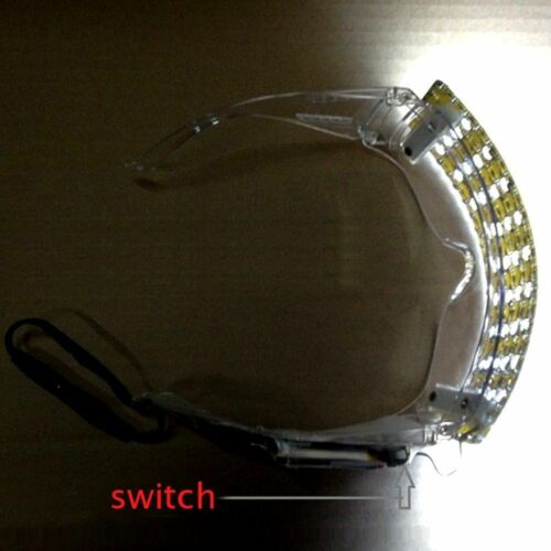 LED Shutter Glasses Light Up Shades Flashing Rave Wedding Party Supplies Club - Fresh Stock Dated February 2026
