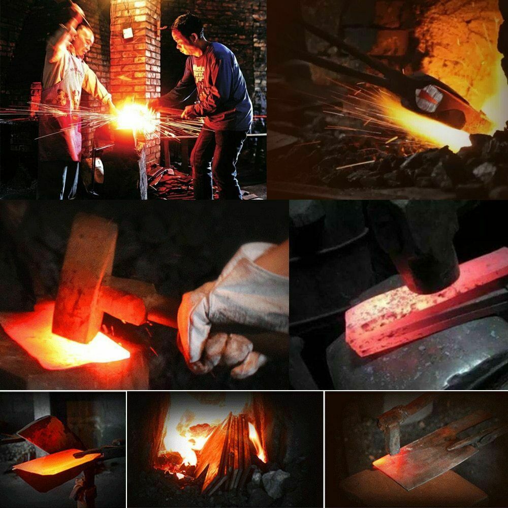 Handmade Forged cleaver butcher knife Full Tang large chef knife with Sheaths - Fresh Stock Dated December 2025