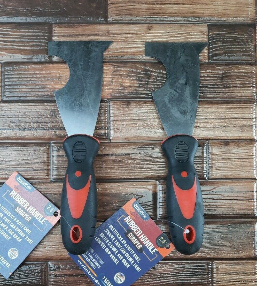 ComfortGrip 5-IN-1 Painters Tools 2 PACK Black & Red Heavy Duty FREE SHIPPING - Fresh Stock Dated February 2026