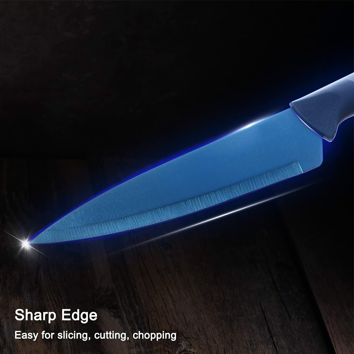 Blue Professional Kitchen Knife Chef Set Kitchen Knife Set Stainless Steel...NEW - Fresh Stock Dated February 2026