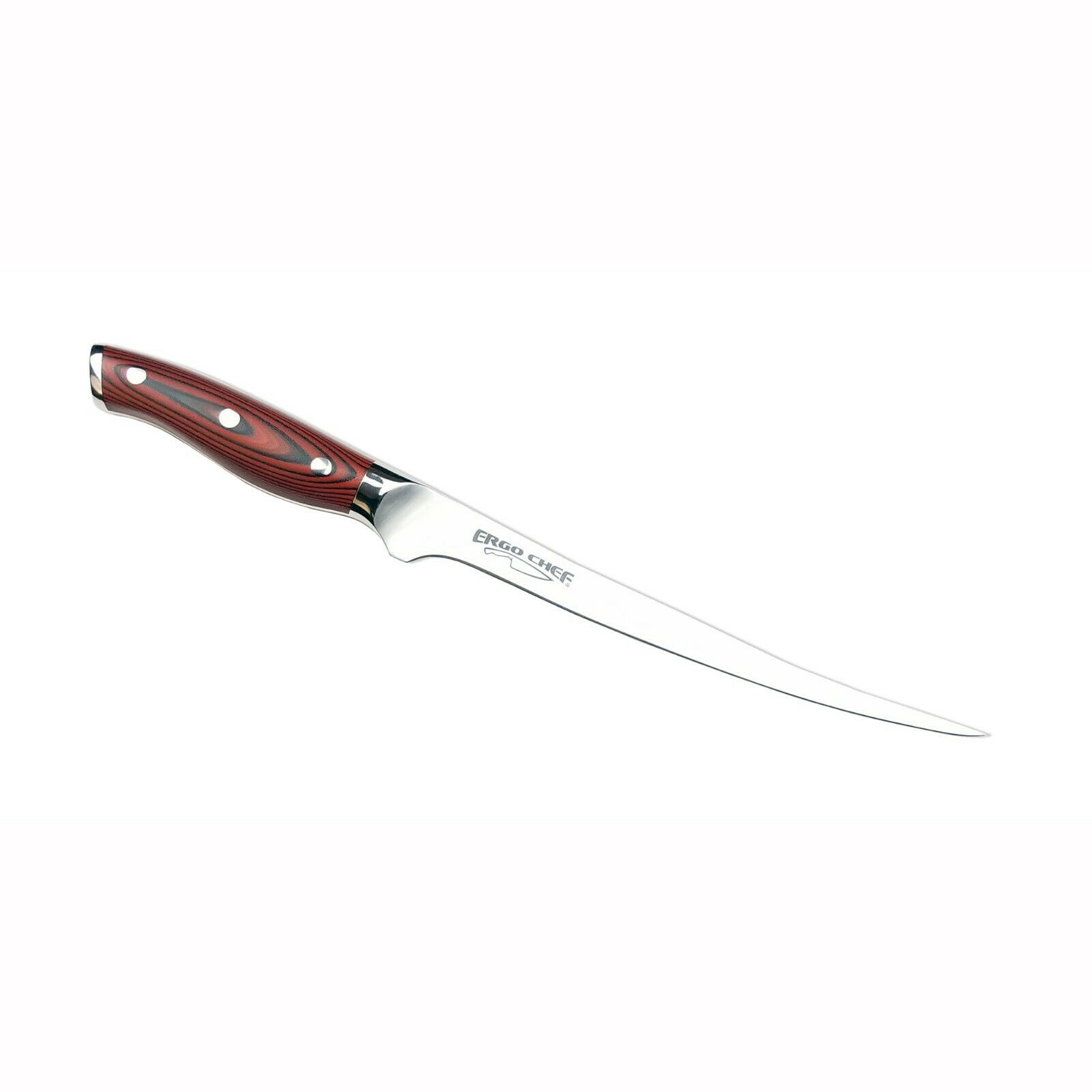 7.5 Inch Fish Fillet Knife CRIMSON Series German Stainless G10 Handle Ergo Chef - Fresh Stock Dated December 2025