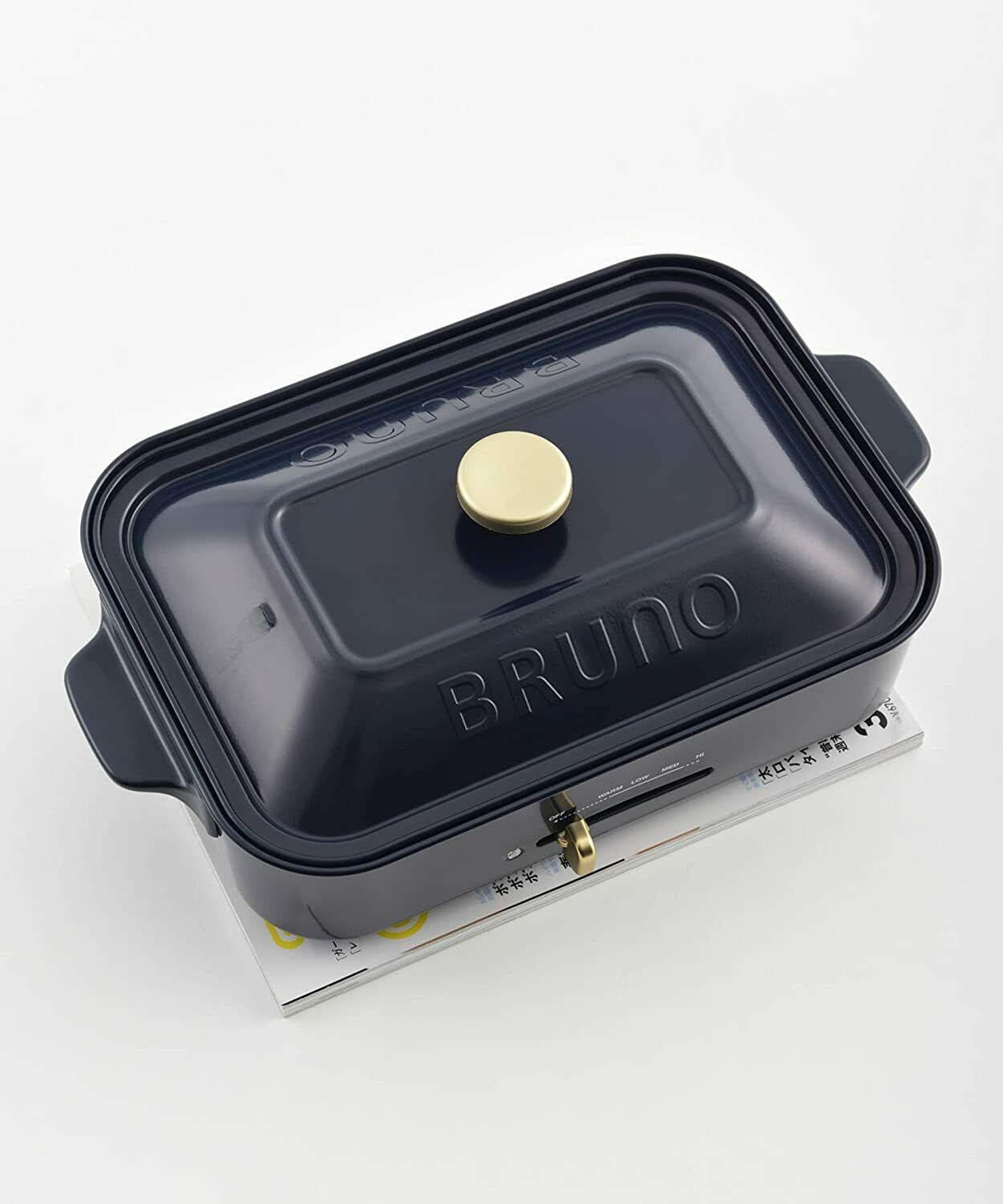 BRUNO BOE-21 Compact Hot Flat & Takoyaki Plate Navy AC100V 1200W new F/S - Fresh Stock Dated February 2026