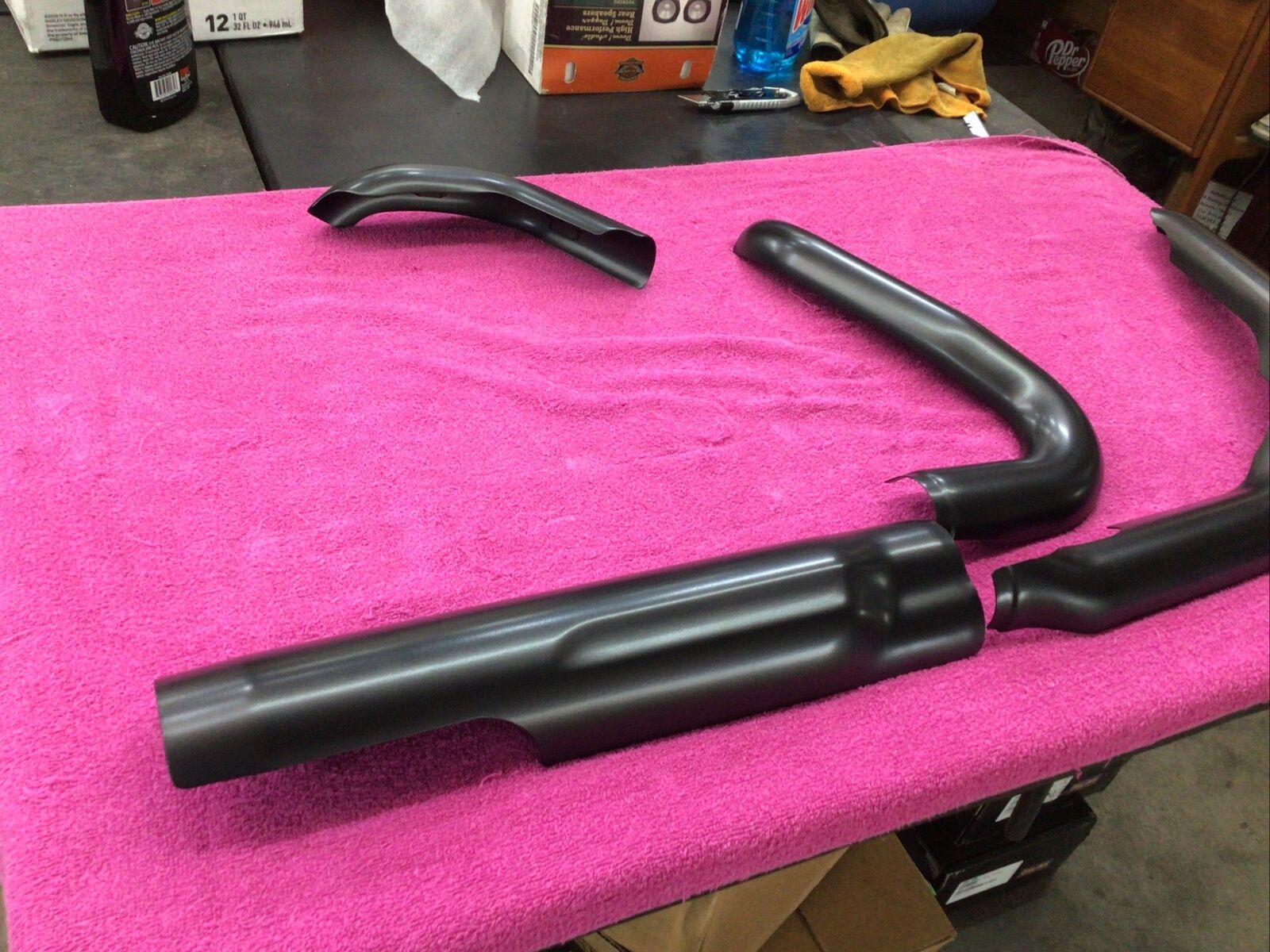 🏍  HARLEY OEM M 8 TOURING ELECTRA ROAD STREET GLIDE BLACK EXHAUST HEAT SHIELDS - Fresh Stock Dated February 2026