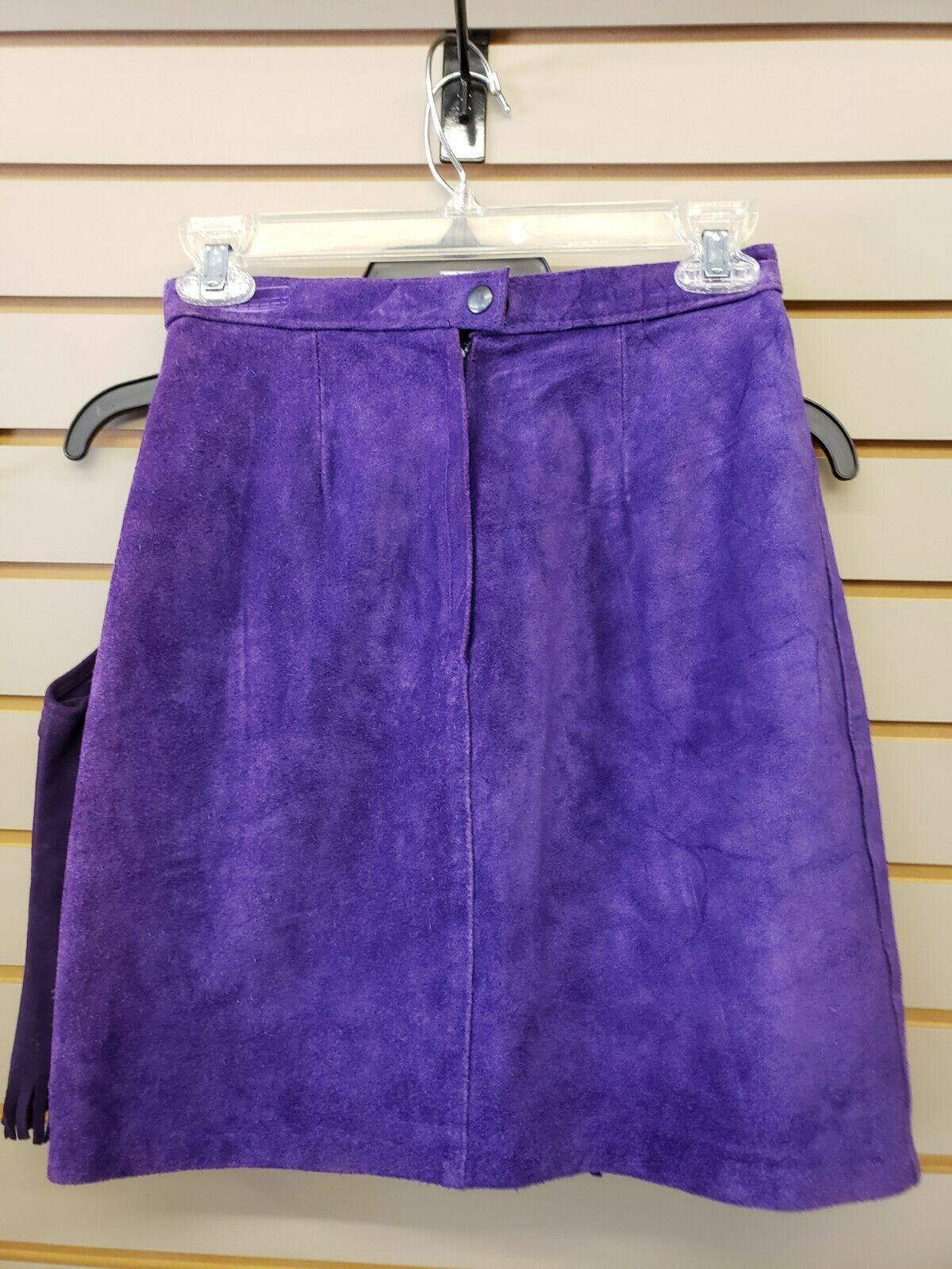 Vintage Lot small Winnipeg Leather Suede Fringe Vest xs & Comint mini skirt 3/4 - Fresh Stock Dated February 2026