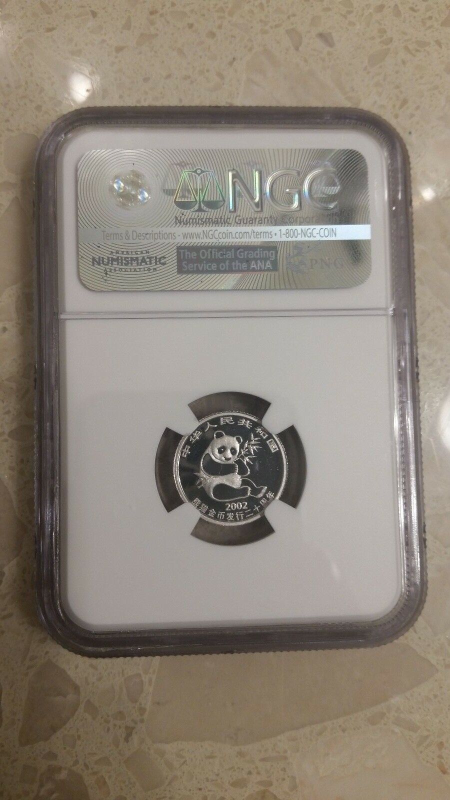 2002 China 1/10oz platinum panda coin PT100Y NGC PF68 - Fresh Stock Dated February 2026