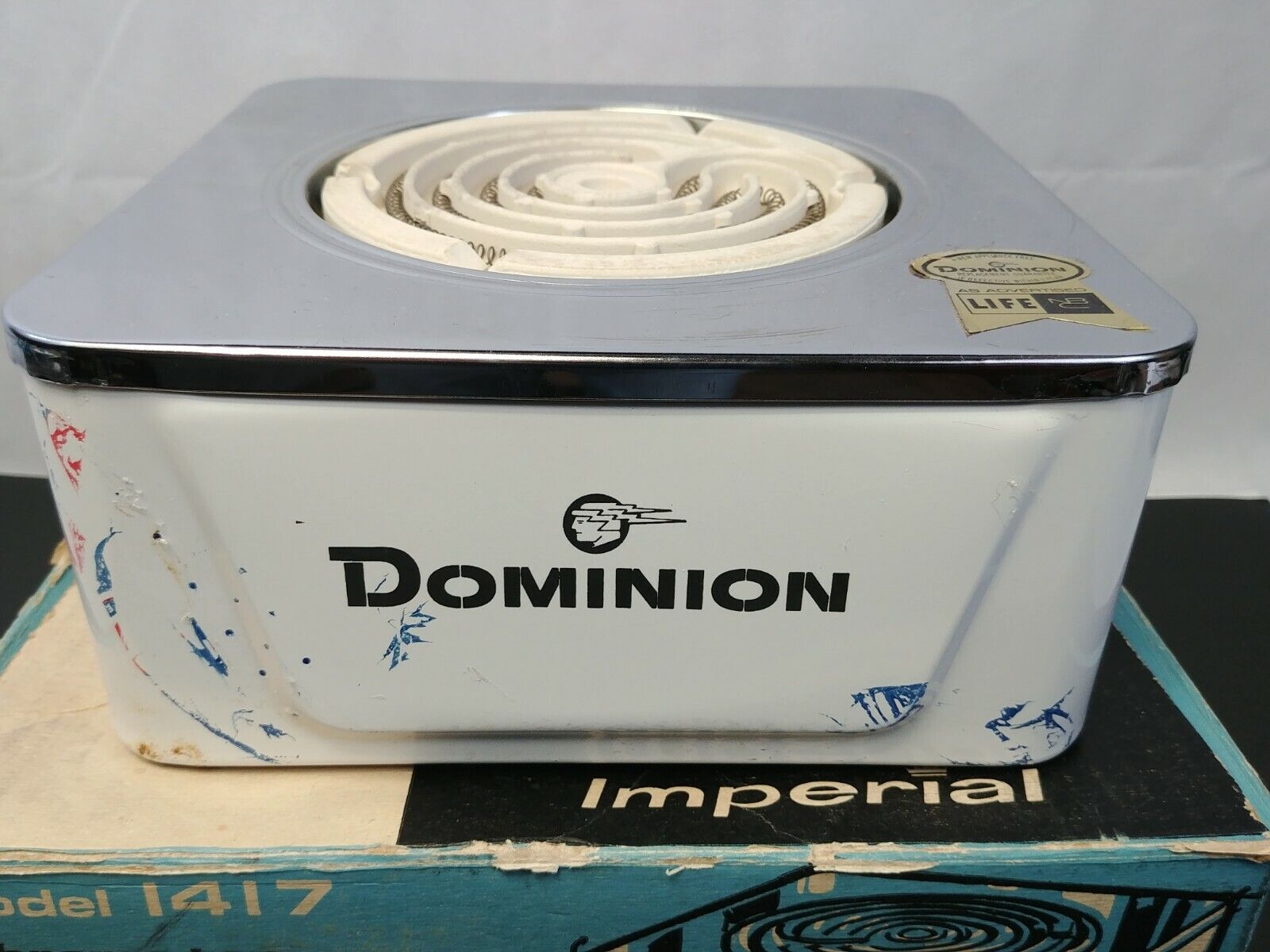 Dominion Imperial Table Stove Model 1417 w/ Box Working - Fresh Stock Dated February 2026