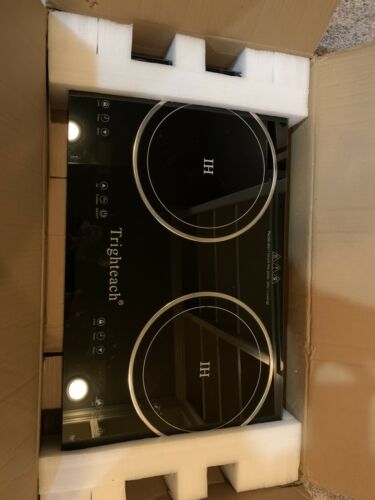 Trighteach Portable Induction Cooktop Double Countertop Burner 2200W Electric - Fresh Stock Dated December 2025