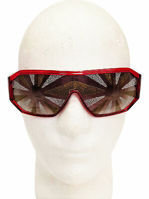 Macho Man Gold Silver Starburst Sunglasses Randy Savage Costume Red Wrestler - Fresh Stock Dated February 2026
