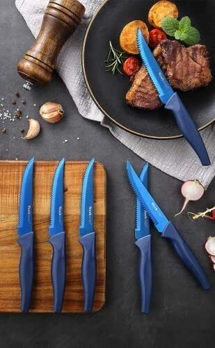 Blue Professional Kitchen Knife Chef Set Kitchen Knife Set Stainless Steel...NEW - Fresh Stock Dated February 2026