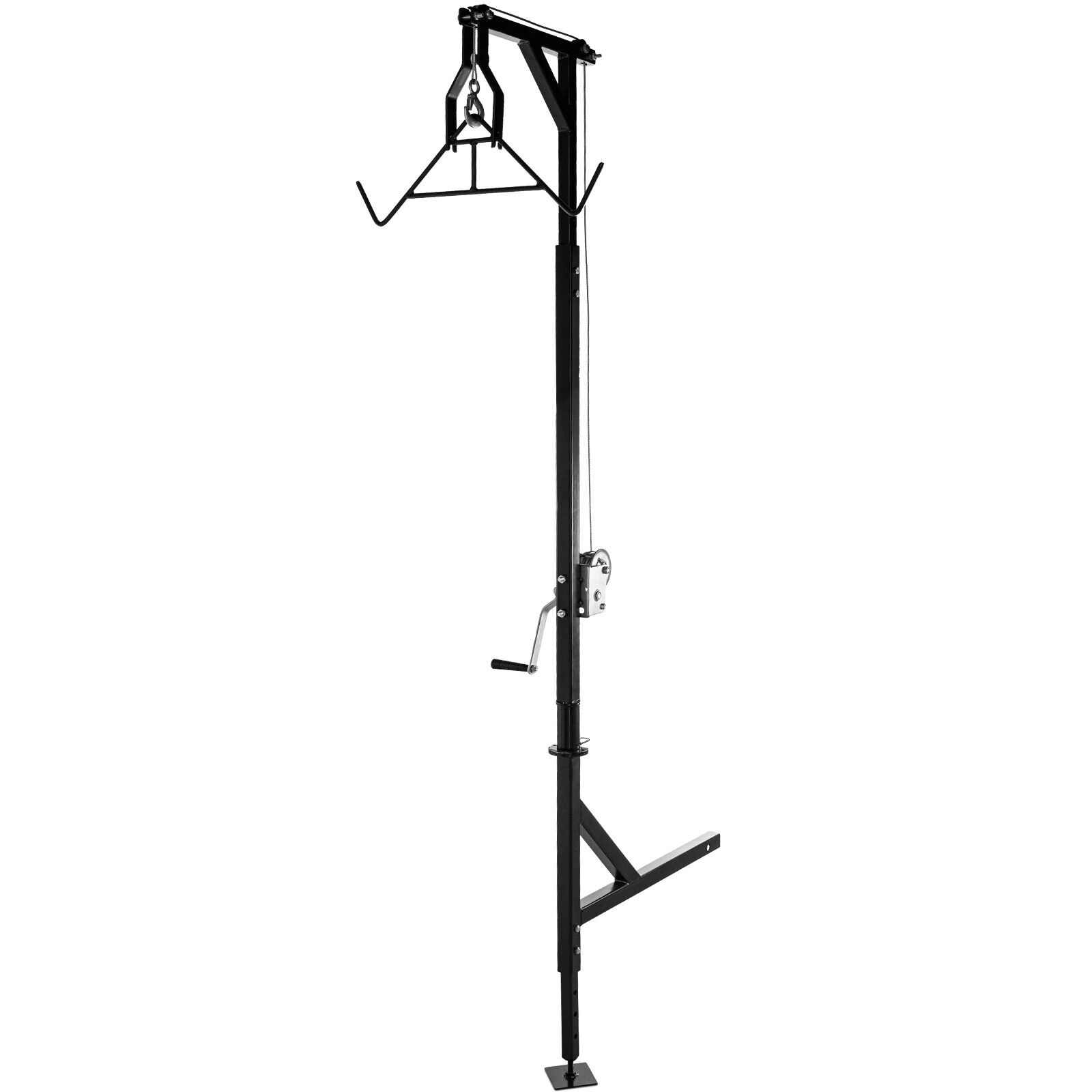 VEVOR Hitch Mounted Deer Hoist Hitch Game Hoist 400lbs Winch Swivel w/ Gambrel - Fresh Stock Dated February 2026