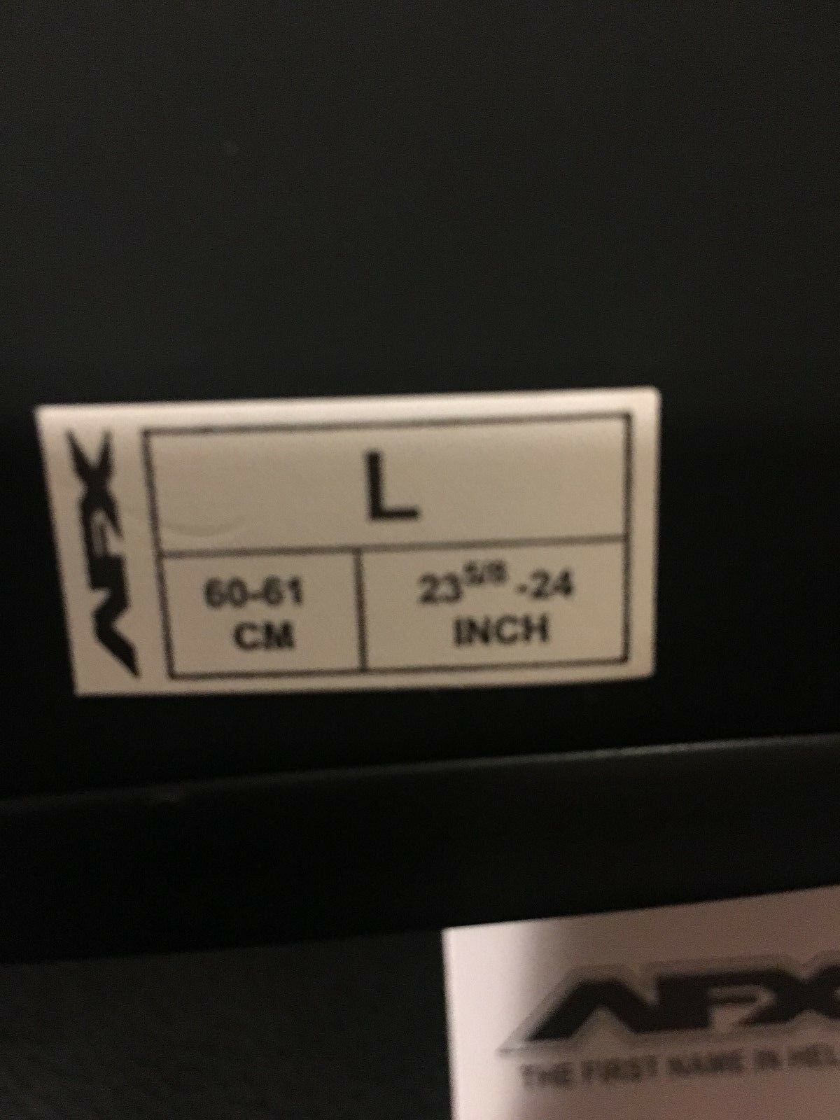 AFX FX-37DS Solid Dual-Sport Motorcycle Helmet size L Flat Black - Fresh Stock Dated February 2026