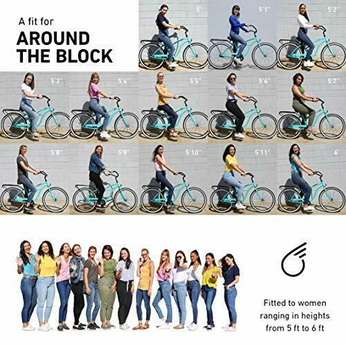 sixthreezero Around The Block Women's 7-Speed Cruiser Bicycle, 26