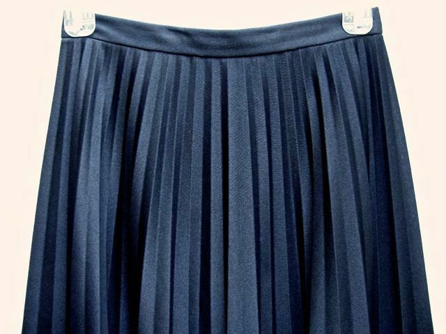 Vintage Miss Shaheen California/Hawaii Black Pleated Double-Knit Skirt Size 6 - Fresh Stock Dated February 2026