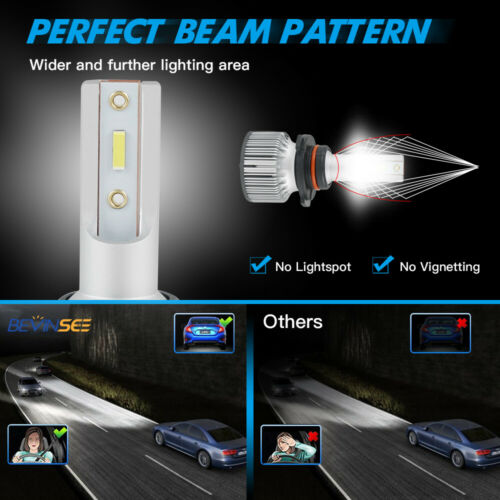 9005 For Suzuki GSXR600 GSXR750 2008-2009 LED Headlights High Beam 2x HB3 Bulbs - Fresh Stock Dated February 2026