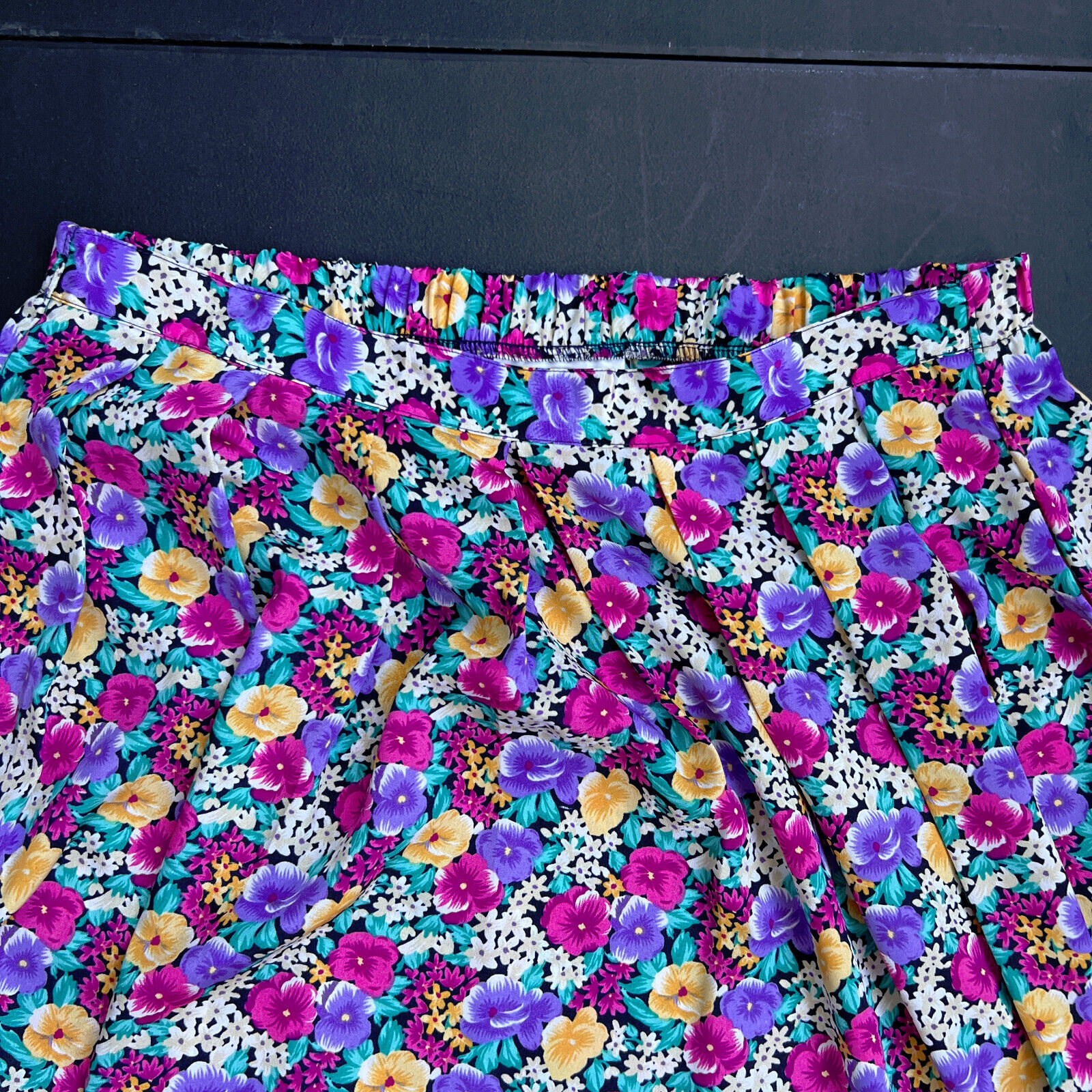 Vintage Worthington Floral Colorful Flowers Maxi Midi Size 16 Skirt - Fresh Stock Dated March 2026