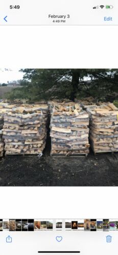 PALLETS FIREWOOD W/ FREE KINDLING /OAK & MIXED HARDWOOD/ SEASONED OVER A YEAR. / - Fresh Stock Dated December 2025