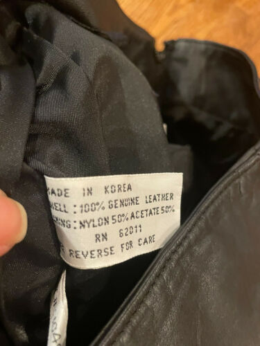 Womens Vintage black 100% genuine leather skirt size 10 - Fresh Stock Dated February 2026