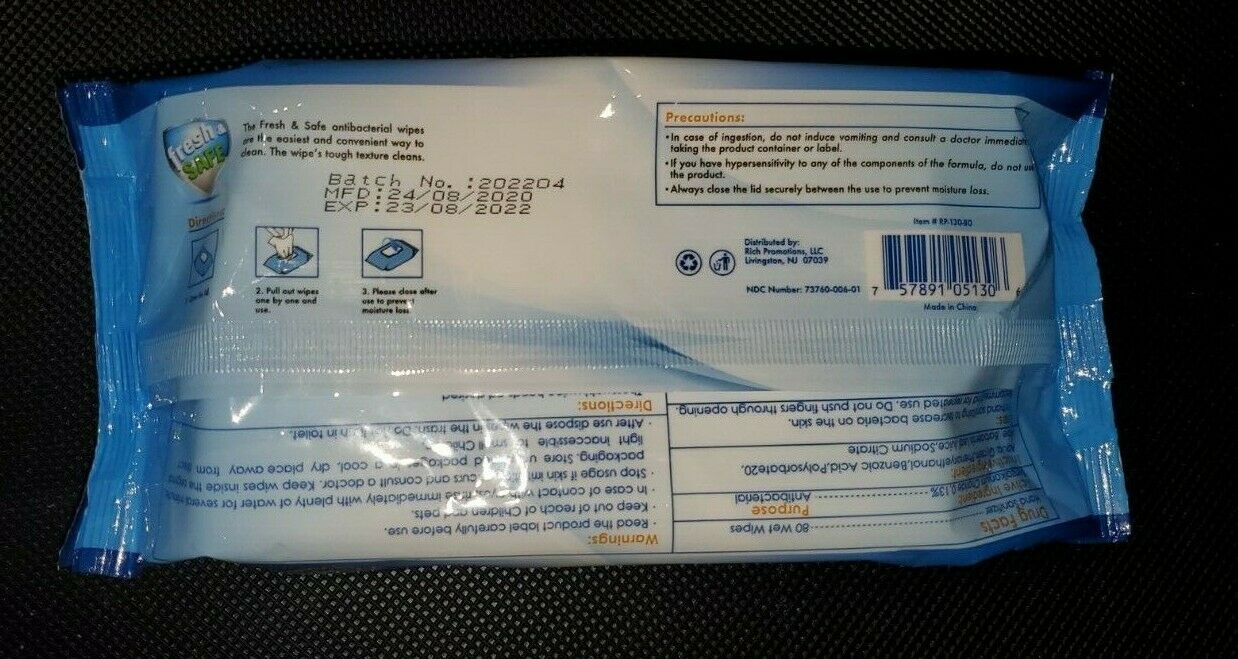 Lemon Scented Hand Sanitizer Sanitizing Wipes - Natural - Lemon - 80 Count - Fresh Stock Dated February 2026