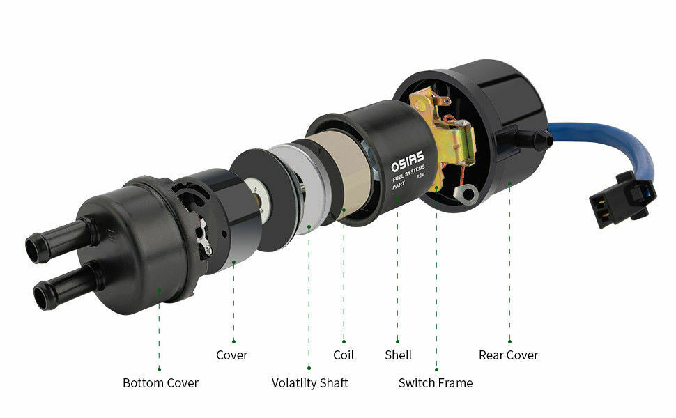 OSIAS Fuel Pump For Honda Shadow 1100 VT1100 VT1100C VT1100C2 VT1100C3 VT1100T - Fresh Stock Dated February 2026