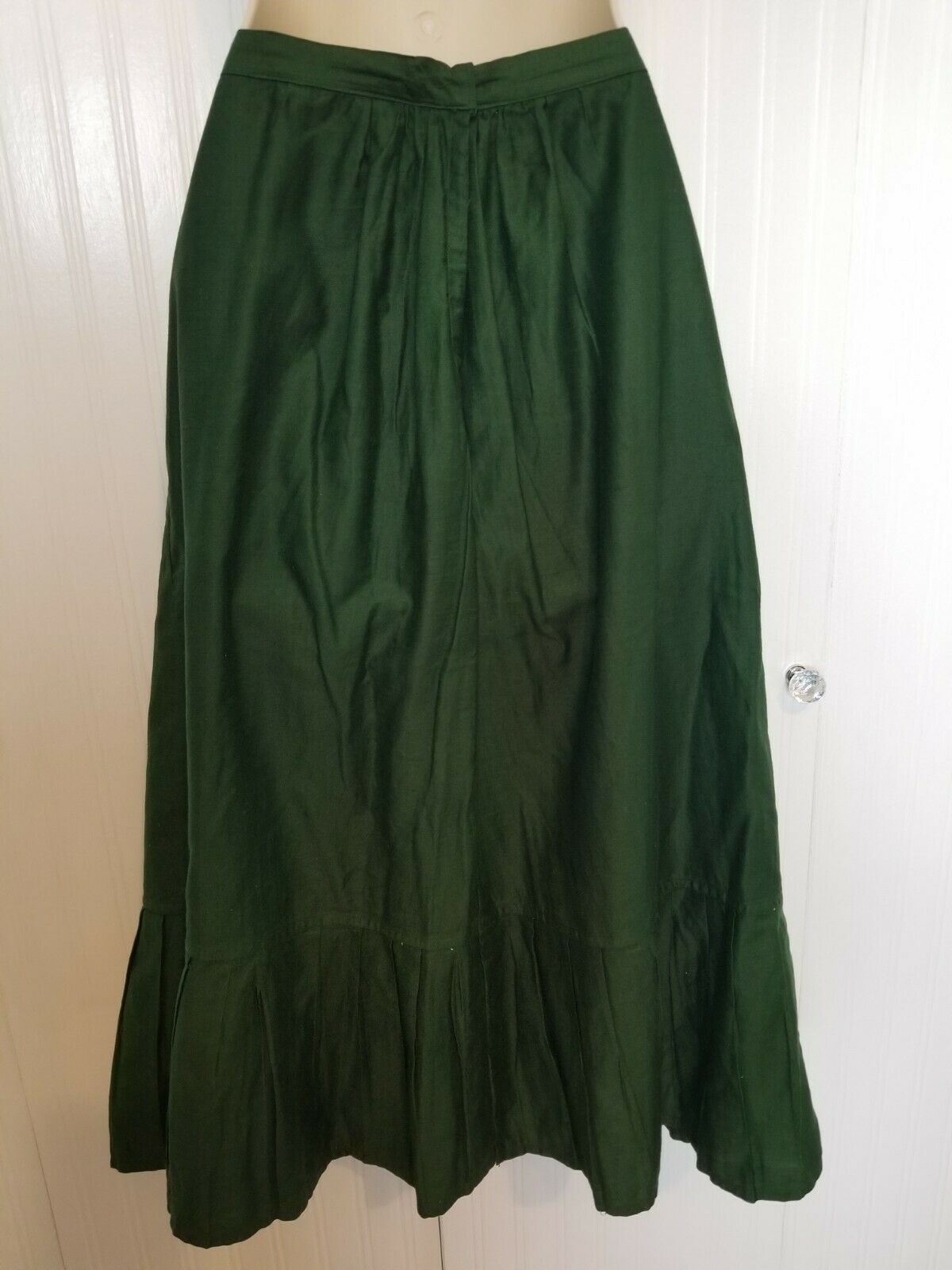 Antique Green Shimmery Skirt c1900s Victorian Edwardian Stage Photo Prop Costume - Fresh Stock Dated February 2026